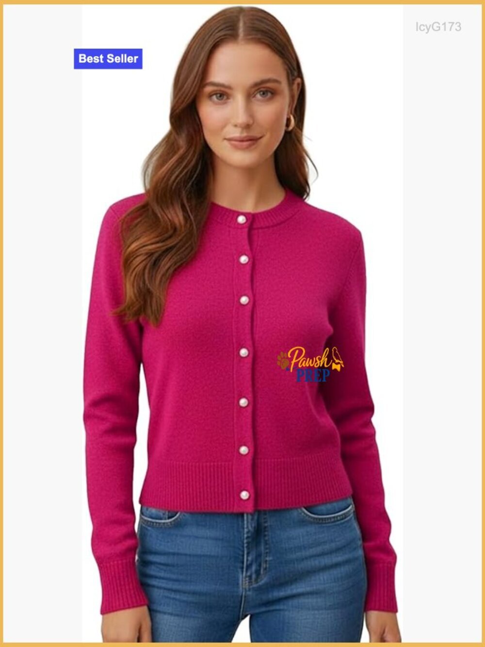 Slim Fit Cardigan Sweater - Long Sleeve Button Down Lightweight